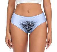 Genérico Ropa Interior con Estampados de triángulos ingeniosos: Braguitas Divertidas con Estampado gráfico para Uso Diario y originalidad (Light Blue XXXXXL)
