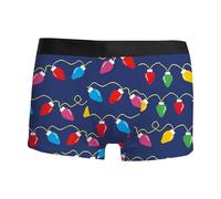 Genérico Ropa Interior Corta para Hombre con Estampado Digital 3D de Navidad, Transpirable, cómoda y a la Moda, con Cintura (Navy, XXL)