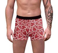 Genérico Ropa Interior Divertida para Hombre Slip Mediano con Estampado de San Valentín Confort Transpirable y Ajuste Ajustado para una tendencia diaria