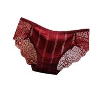Genérico Ropa Interior Femenina - Bragas De Encaje Sin Rastro para Mujer con Cintura Baja Pantalones Triangulares De Entrepierna De AlgodóN Suave Deseo Puro Seda Dulce Y Refrescante