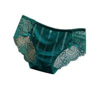 Genérico Ropa Interior Femenina - Bragas De Encaje Sin Rastro para Mujer con Cintura Baja Pantalones Triangulares De Entrepierna De AlgodóN Suave Deseo Puro Seda Dulce Y Refrescante