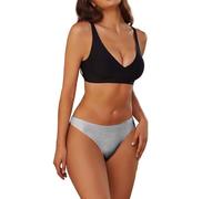 Genérico Ropa Interior Mujer Barata Bragas Pantalon Bragas de algodón para Mujer, Ropa Interior de Bikini, Bragas de Mujer a Bragas Don Mujer Bragas Mujer Cintura Alta (Grey, XL)