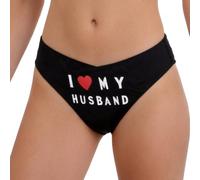 Genérico Ropa Interior para Mujer Amo a mi Marido, Bragas Triangulares Suaves, elásticas y Transpirables, Estilo Hipster, atrevidas.
