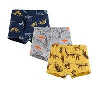 Genérico Ropa Interior para niños pequeños, bebés, niños, Calzoncillos de Dibujos Animados, Pantalones Cortos, Ropa Interior de algodón, bañadores, 3 uds. (Grey, 6-7 Years)