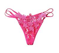 Genérico ropa interior sin costuras para mujer Bragas de tela suave extensible Slips cómodas, estilo bikini, ideal para un uso discreto, ropa interior, rosa fuerte, Talla única