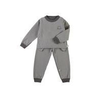 Genérico Ropa Interior térmica Infantil elástica sin para niñas y bebés en Temporada de Invierno con diseño cómodo y Material de (Grey, 8-9 Years)
