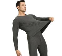 Genérico Ropa Interior térmica para Hombre, Camiseta Interior de Manga Larga y Pantalones Largos, Ropa Interior Funcional de Dos Piezas, Ropas de Dormir con Cintura, Ropas Interior
