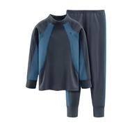 Genérico Ropa Interior térmica para niñas Conjunto de Pantalone Polar Bicolor Prendas cómodas Capa Base Infantil Ropa Abrigada niños (Dark Blue, 2-3 Years)