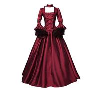 Genérico Ropa Medieval para Damas Vestidos de Princesa del Renacimiento Ropa Barroca Rococó Lolita Vestidos Victorianos de Reina Largos Elegantes Vestido de Fiesta Línea A