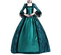 Genérico Ropa Medieval para Damas Vestidos de Princesa del Renacimiento Ropa Barroca Rococó Lolita Vestidos Victorianos de Reina Largos Elegantes Línea A
