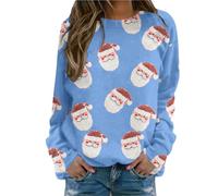 Genérico Ropa Mujer Elegante - Suéter Navideño de Cashmere Sintético con un Pequeño Diamante de Estrás, Elegancia Discreta para una Cena Familiar Elegante en Nochebuena