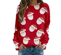 Genérico Ropa Mujer Elegante - Suéter Navideño de Cashmere Sintético con un Pequeño Diamante de Estrás, Elegancia Discreta para una Cena Familiar Elegante en Nochebuena