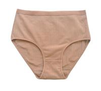 Genérico Ropa Mujer Interior Bragas Sin Mujer Altas Ropa Interior de algodón de Talle para Mujer, Calzoncillos de algodón Transpirables de tamaño para Braga BrasileñA Mujer Spray (Brown, XL)