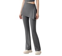 Genérico Ropa Mujer,Leggings Transpirables Desmontables para con Cintura Alta, elásticos, y cómodos, Pantalones de Fitness respetuosos con la para Yoga y Deportes. Mallas Embarazada (Grey, XXL)