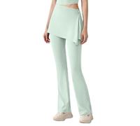 Genérico Ropa Mujer,Leggings Transpirables Desmontables para con Cintura Alta, elásticos, y cómodos, Pantalones de Fitness respetuosos con la para Yoga y Deportes. Mallas Embarazada (Light Green, L)