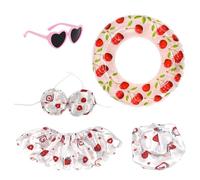 Genérico Ropa Para Ganso De Porche | Disfraz Tropical Hawaiano Bañador Ropa De Pato | Conjunto De Ganso Bikini De Verano - Para Jardín Porche Césped Patio Trasero Balcón Terraza Aire Libre Escuela