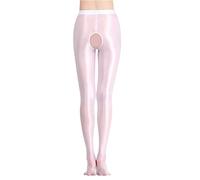 Genérico Ropa Sexy Mujer Eróticos - Lencería de Seda Grande Abierto Slip On Mono Pantimedias Sexy (White XL)