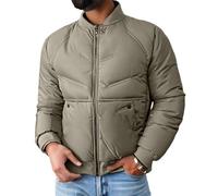 Genérico Ropa Térmica Hombre Abrigo de Invierno Chaquetas de Trabajo Ultraligero Acolchada Plumifero Chaqueta Plumon Chaqueta de Americana Hombre Invierno Caqui 3XL