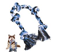 Genérico Rope Dog Toys, Tough Tug War Toy Puppy, 35.43x1.97x1.97 Inches, Toughs Pets, Interactive Chew Cotton Ropes, Teeth Cleaning Function for Medium and Large Breeds Playtime, Multicolor