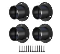 Genérico Rope End Caps - 4pcs Stainless Steel Rope End Clips | 2inch Ropes Fence Brackets | Loop Ropes Supports Decorative Rôpe Fasteners Suitable for Rôpe Fences, Stair Railings, and Railing Kits