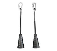 Genérico Rope Pull Down, Pulley System, Machine Attachment, Strength Training, Heavy Duty Ropes Steel Carabiners for Straight Bar, Cable Machines, Home Gym, Fitness Center, 15.8/15.6/7.7 Inches