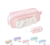Genérico Rose Pencil Case Large Capacity Drawstring Multi-Pocket Pencils Cases Waterproof, Soft Counting Stars Series PencilCase (D)