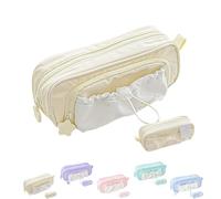 Genérico Rose Pencil Case Large Capacity Drawstring Multi-Pocket Pencils Cases Waterproof, Soft Counting Stars Series PencilCase (A)
