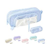 Genérico Rose Pencil Case Large Capacity Drawstring Multi-Pocket Pencils Cases Waterproof, Soft Counting Stars Series PencilCase (B)