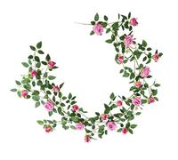 Genérico Rose Vines - Fake Floral Garland,Artificial Rose Vine Fake Flower Garland Vine for Wedding Party Background Arch Garden Background Decor 5.9FT