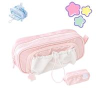 Genérico Rosy Posy Pencil Case 2025 New RosyPosy Kawaii Pencil Case Big Capacity Cute Aesthetic Pouch Holder Drawstring Pen Case (Pink)