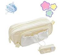 Genérico Rosy Posy Pencil Case 2025 New RosyPosy Kawaii Pencil Case Big Capacity Cute Aesthetic Pouch Holder Drawstring Pen Case (Yellow)