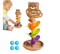 Genérico Rotating Ball Drop Toy Kids - 12.99 Inch Cartoon Basketball Tower Playset with Interactive Track and Stacking Ramp, Educational Learning Toy Toddler Boys Girls Indoor Outdoor Baby Activity