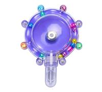 Genérico Rotating Bird Wheel, Fun Foraging Toy, 8x4 Inches Running Wheel with Sturdy Build, Modern Style Cockatiel Accessory, Treat Feeder, Conure Toy for Patio Garden Balcony and Courtyard