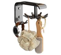Generico Rotating Kitchen Utility Hooks, Adhesive Space Saving Hook, 10 x 12,5 x 4 cm Adorable Wall Mount Hanger, utensilio Holder, No Drill Stick Hook for Kitchen, White