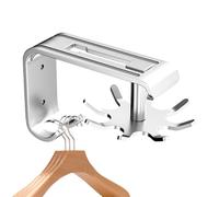 Generico Rotating Kitchen Utility Hooks, Adhesive Space Saving Hook, 10 x 12,5 x 4 cm Adorable Wall Mount Hanger, utensilio Holder, No Drill Stick Hook for Kitchen, White