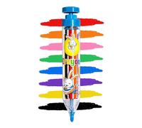 Genérico Rotating Press Crayons - Safe Art Pencils | Anti-Slip Rotating Crayons For Children, Boys & Girls, Ideal For Artists, Travel, Class, Home, School, Indoor Creative Drawing And Coloring