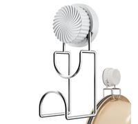 Genérico Rotating Suction Hooks - No-Drill Storage for Bathroom Use | ABS with Strong Cup Grip, Wall Mounted Organizer, Compact Hanging Accessory for Kitchen Living Room Showers Glass