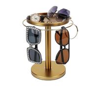 Genérico Rotating Sunglass Organizer, Eye Glass Display Stand, 360-Degree Rotation With Tray, Jewelry Storage Organizer, Detachable Home Decoration For Watches, Bracelets &, 7.87x5.91x9.45 In