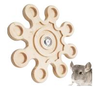 Generico Rotating Wooden Dragon Chew Toy for Cats - Interactive Cage Accessory Wheel | Interactive Hamster Toys | Rotating Chinchilla Chew Toys | Hamster ExerciseToy, Bunny Biting Toy for Playing