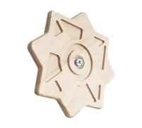 Genérico Rotating Wooden Dragon Chew Toy for Cats - Interactive Cage Accessory Wheel | Interactive Hamster Toys | Rotating Chinchilla Chew Toys | Hamster ExerciseToy, Bunny Biting Toy for Playing