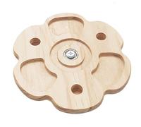 Generico Rotating Wooden Dragon Chew Toy for Cats - Interactive Cage Accessory Wheel | Interactive Hamster Toys | Rotating Chinchilla Chew Toys | Hamster ExerciseToy, Bunny Biting Toy for Playing