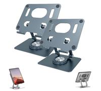 Genérico Rotiva Rotating Stand for Laptop,Adjustable Laptop Stands,Rotiva Rotating Stand for Laptops with 360 Rotatings Base, Ergonimic Foldable Laptops Riser, for Office,Home,Travel (Gray 2)