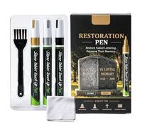 Generico Rotulador para lápidas, 3 colores a base de , impermeable, secado rápido, bolígrafo de retoque sobre monumentos de lápidas - Para escritos conmemorativos sobre granito, mármol, cerámica