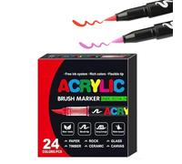 Genérico Rotuladores Acrílicos,Tinta Impermeable de Secado Ultrarrápido,Juego De Marcadores - Para Adultos, Padres, Abuelos, Rellenos De Pascua, Viaje, Aula Y Escuela