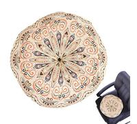 Genérico Round Chair Cushions, Meditation Floor Pads, 16x16in Authentic Bohemian Tatami Mats, Thick Double-Sided Design, Soft Breathable Fabric for Home, Bedroom, Living Room Use