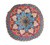 Genérico Round Chair Cushions, Meditation Floor Pads, 16x16in Authentic Bohemian Tatami Mats, Thick Double-Sided Design, Soft Breathable Fabric for Home, Bedroom, Living Room Use