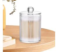 Genérico Round Cotton Ball Holder - Cotton Swab Dispenser | Clear Pad Container For Swabs, Make Up Pads, Cosmetics Indoor Outdoor