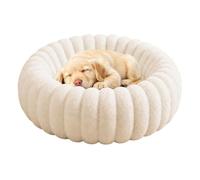 Genérico Round Dog Bed - Raised Edge Soft Plush, Warm Sleeping Mattress