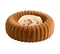 Genérico Round Dog Bed - Raised Edge Soft Warm Plush Sleeping Mattress Use