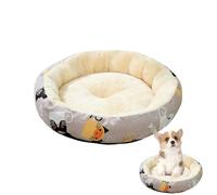 Genérico Round Dog Bed - Small Cat Bed, Washable Pet Nest - Sleeping Be.d for Pets Made of Crystal Velvet 40cm for Home Pet Shops Travel Pets